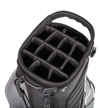 JuCad 2in1 FIirst Class stand bag, black/grey/white