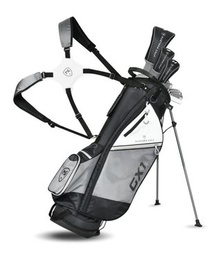 Masters GX1 Gts men's golf set, graphite, + stand bag, black/grey/white