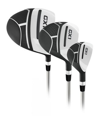 Masters GX1 Gts men's golf set, graphite, + stand bag, black/grey/white