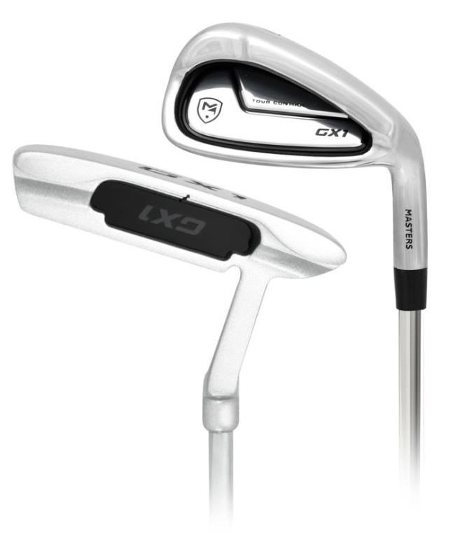 Masters GX1 Gts men's golf set, graphite, + stand bag, black/grey/white