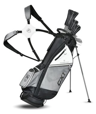 Masters GX1 Gts men's golf set, graphite, MLH + stand bag, black/grey/white