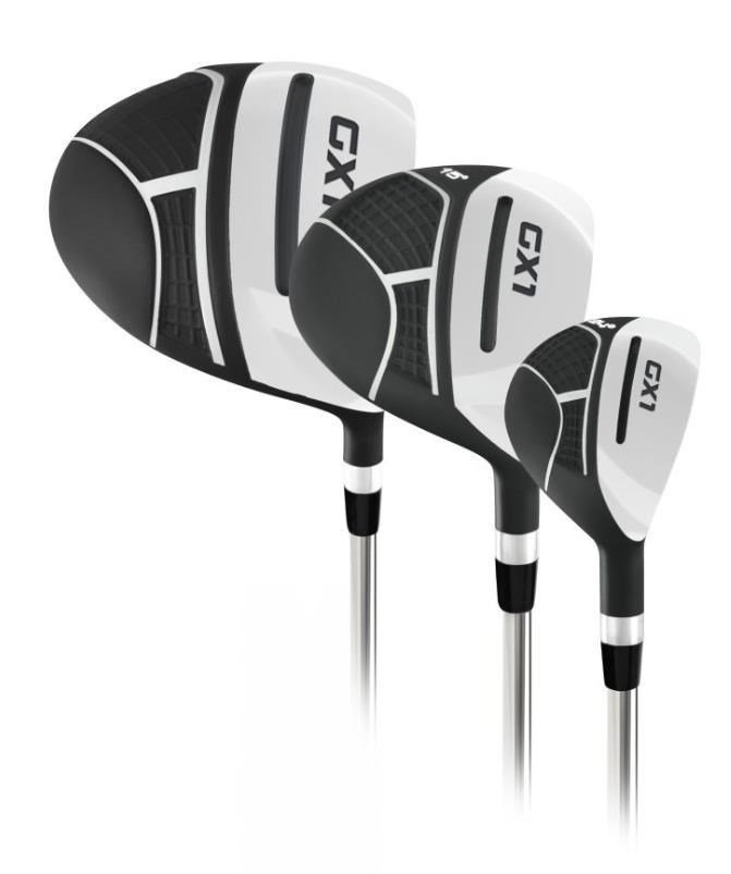Masters GX1 Gts men's golf set, graphite, MLH + stand bag, black/grey/white