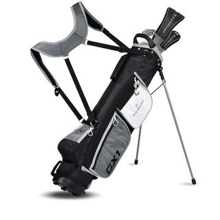Masters GX1 Gts men's golf half set, graphite + stand bag, black/grey/white