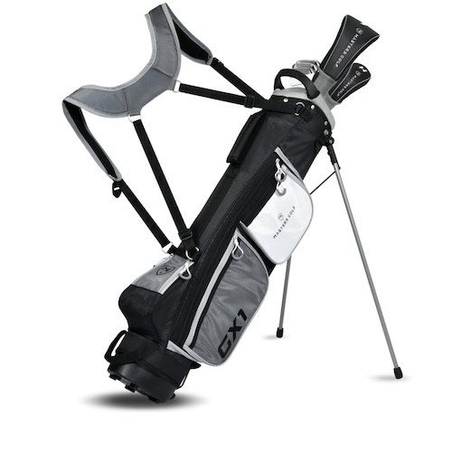 Masters GX1 Gts men's golf half set, graphite + stand bag, black/grey/white