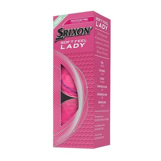 Srixon Soft Feel Lady women's golf balls, pink