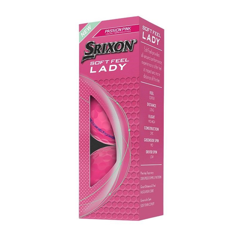 Srixon Soft Feel Lady women's golf balls, pink