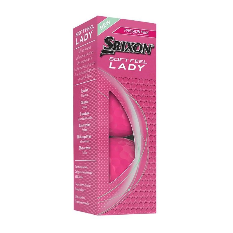 Srixon Soft Feel Lady women's golf balls, pink