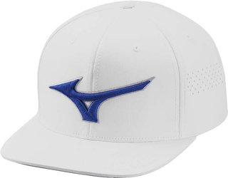 Mizuno Tour Flat Snapback men's cap, white