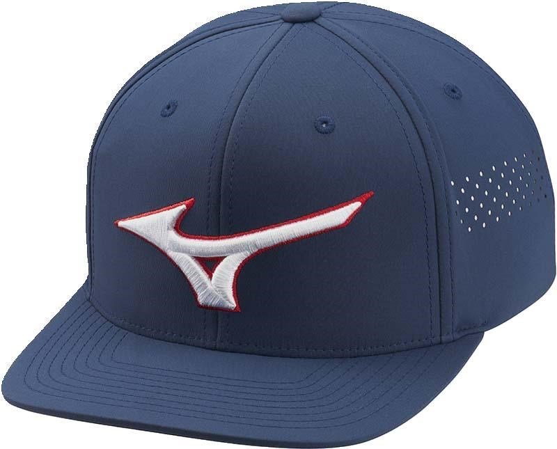 Mizuno Tour Flat Snapback men's golf cap, navy