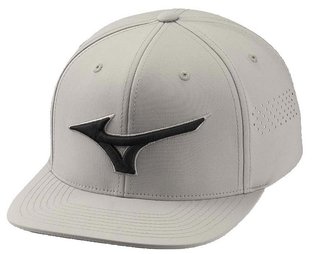 Mizuno Tour Flat Snapback men's cap, grey