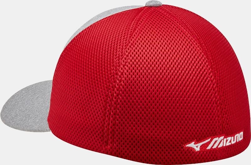 Mizuno Fitted Meshback men's cap, red/navy