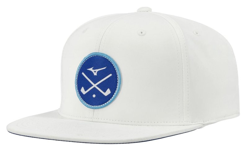 Mizuno Crossed Clubs Snapback golf cap, white