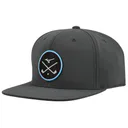 Mizuno Crossed Clubs Snapback golf cap, charcoal