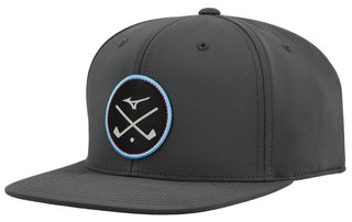 Mizuno Crossed Clubs Snapback golf cap, charcoal