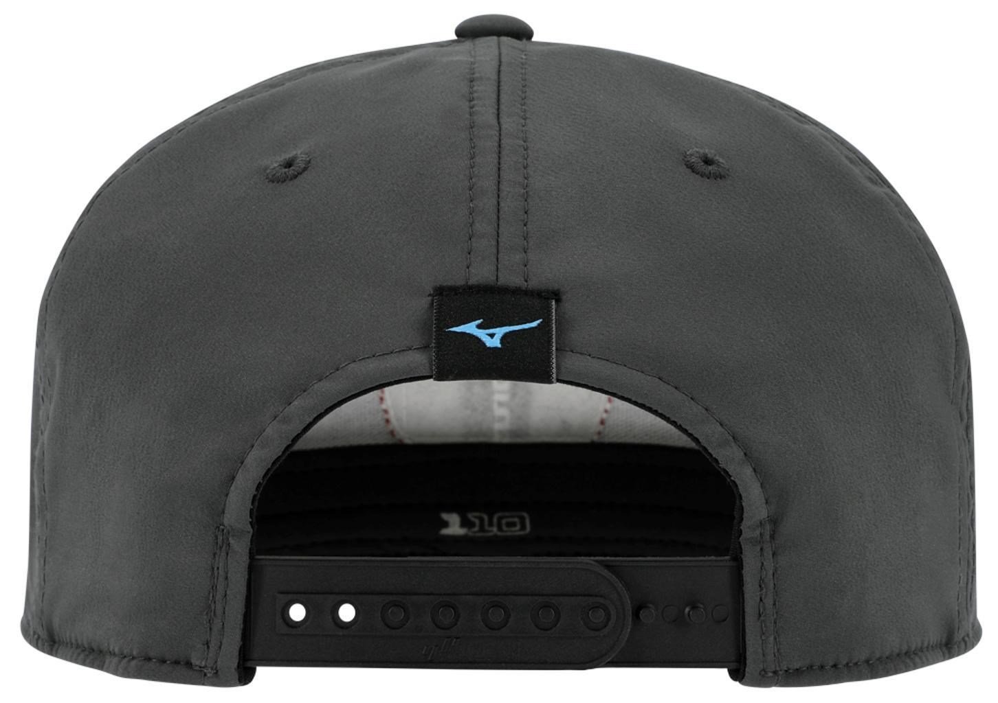 Mizuno Crossed Clubs Snapback golf cap, charcoal