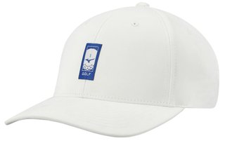 Mizuno Fresh Marble men's cap, white/staff
