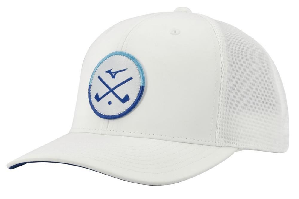 Mizuno Crossed Clubs Meshback men's cap, white