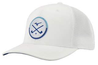 Mizuno Crossed Clubs Meshback men's cap, white