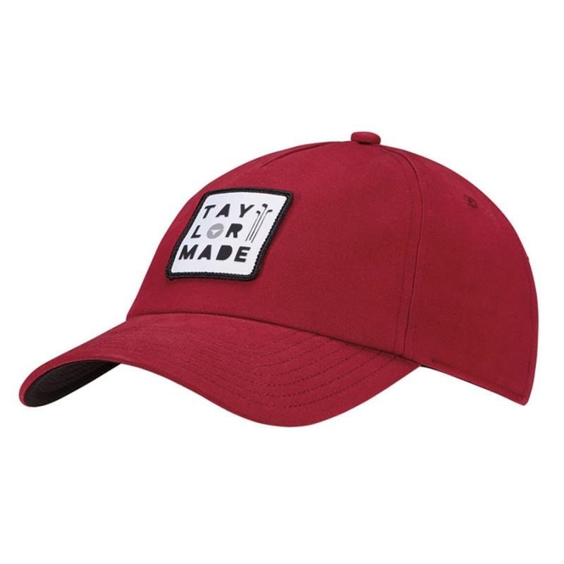 TaylorMade 5 panel golf cap, red