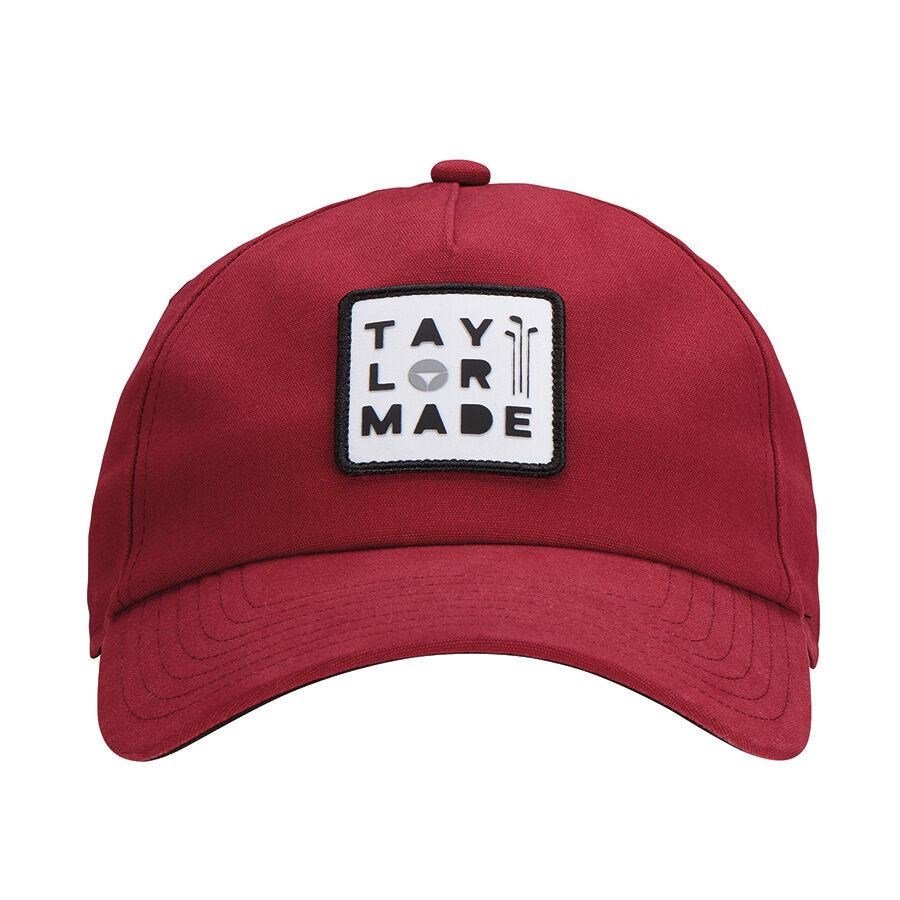 TaylorMade 5 panel golf cap, red
