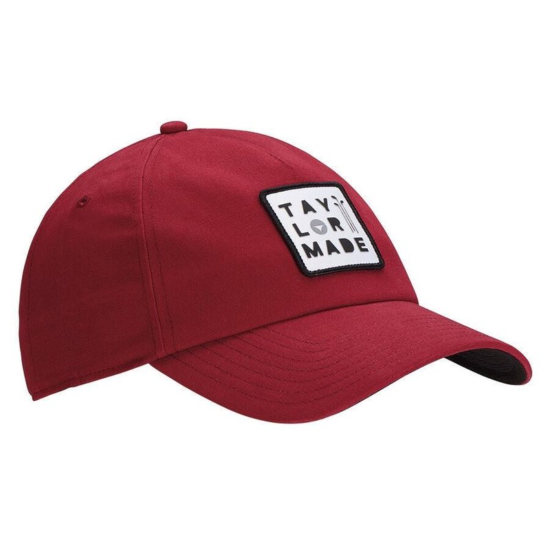 TaylorMade 5 panel golf cap, red
