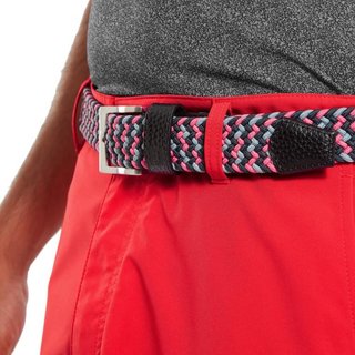 FootJoy Braided unisex belt, black/pink