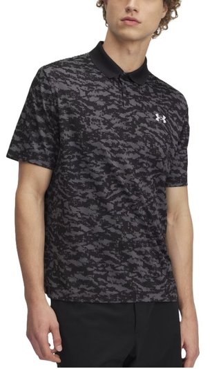 Under Armour Matchplay Printed men's polo, black