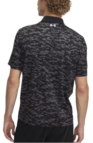 Under Armour Matchplay Printed men's polo, black