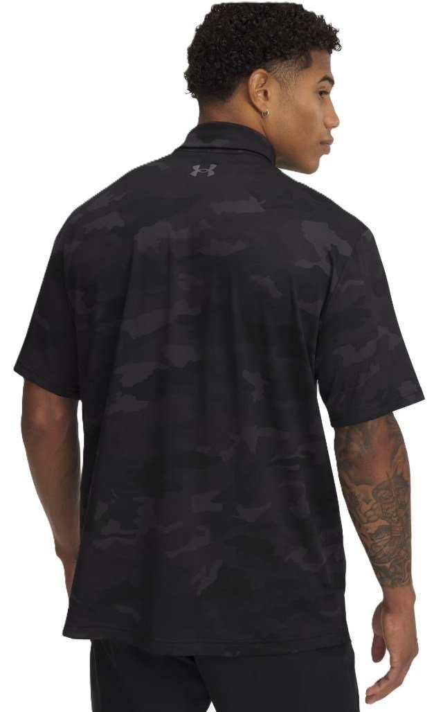 Under Armour Playoff 3.0 Printed men's polo, black