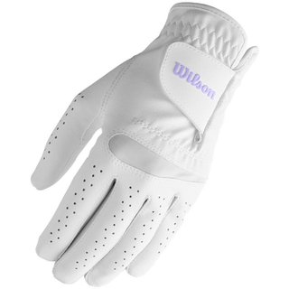 Wilson Feel Plus ladies golf glove, white
