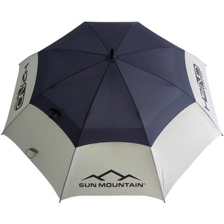 Sun Mountain H2NO 30SPF 68" Umbrella, nickel/cadet