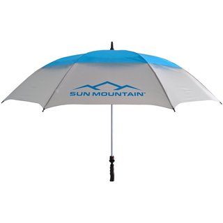 Sun Mountain H2NO 30SPF 68" Umbrella, surf/cadet