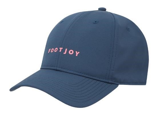 FootJoy Fashion men's golf cap, dark denim/pink lemonade