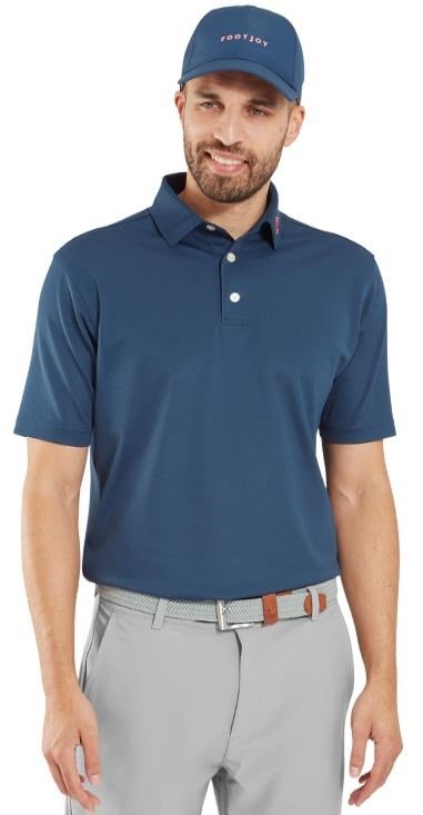 FootJoy Fashion men's golf cap, dark denim/pink lemonade