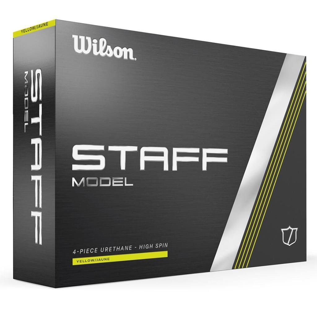 Wilson Staff Model golf balls, yellow