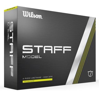Wilson Staff Model golf balls, yellow
