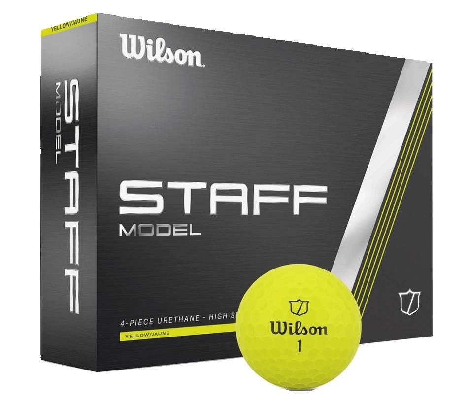 Wilson Staff Model golf balls, yellow