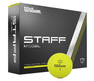 Wilson Staff Model golf balls, yellow