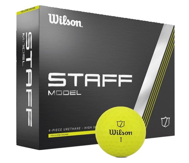 Wilson Staff Model golf balls, yellow