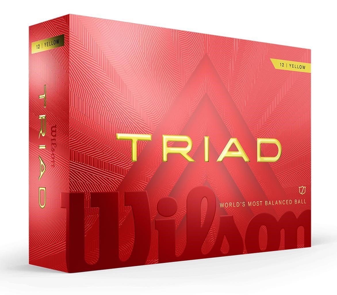 Wilson Triad golf balls 2025, yellow