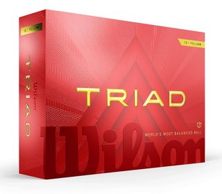 Wilson Triad golf balls 2025, yellow