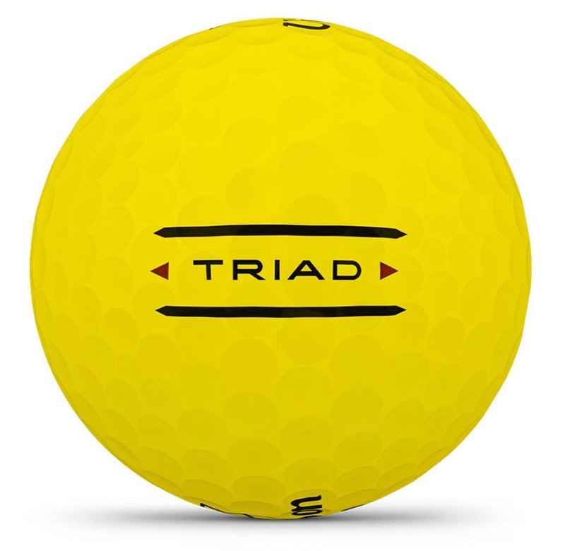 Wilson Triad golf balls 2025, yellow