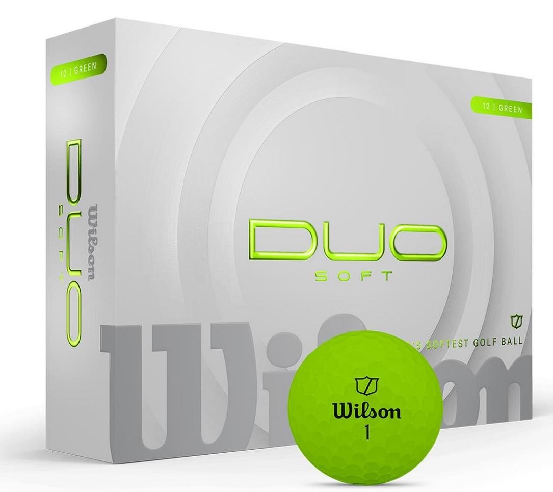 Wilson Duo Soft golf balls, green