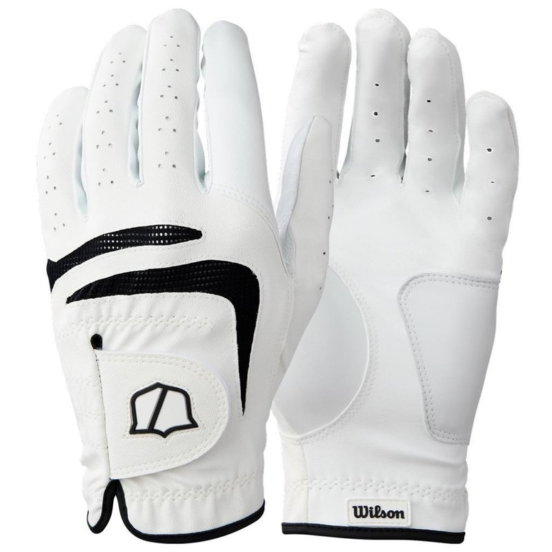 Wilson Wilson Grip Plus mens golf glove, white