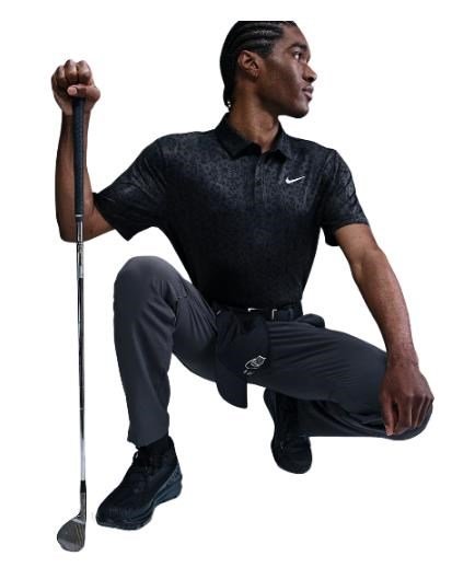 Nike Tour men's polo, anthracite/white