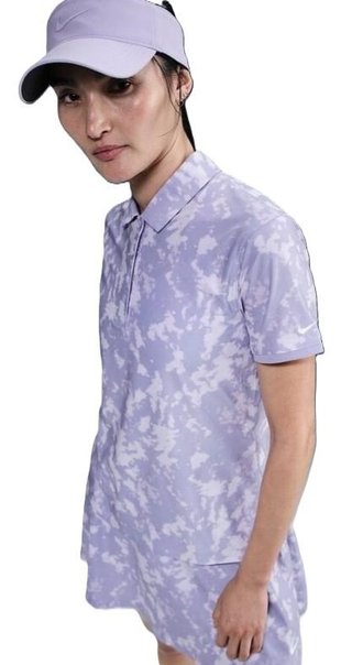Nike Dri-Fit Victory women's polo, lilac ice/white