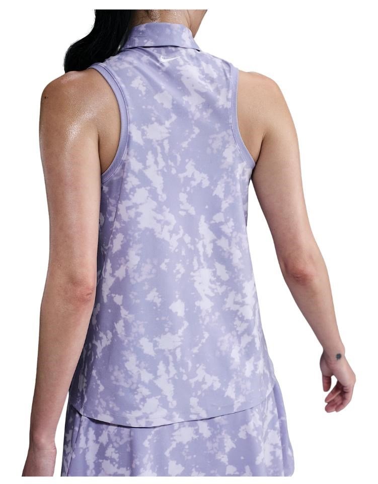 Nike Dri-Fit Victory women's polo, lilac ice/white
