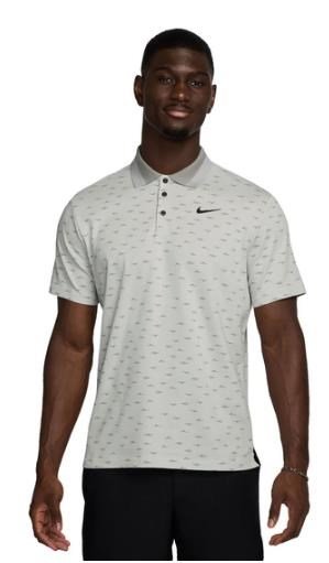 Nike Dri-Fit Tour Micro Print men's polo, photon dust