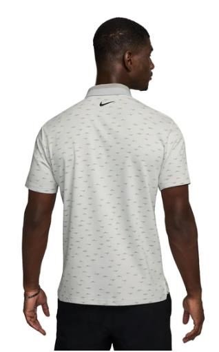Nike Dri-Fit Tour Micro Print men's polo, photon dust