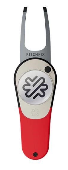 Pitchfix Icon divot tool, red